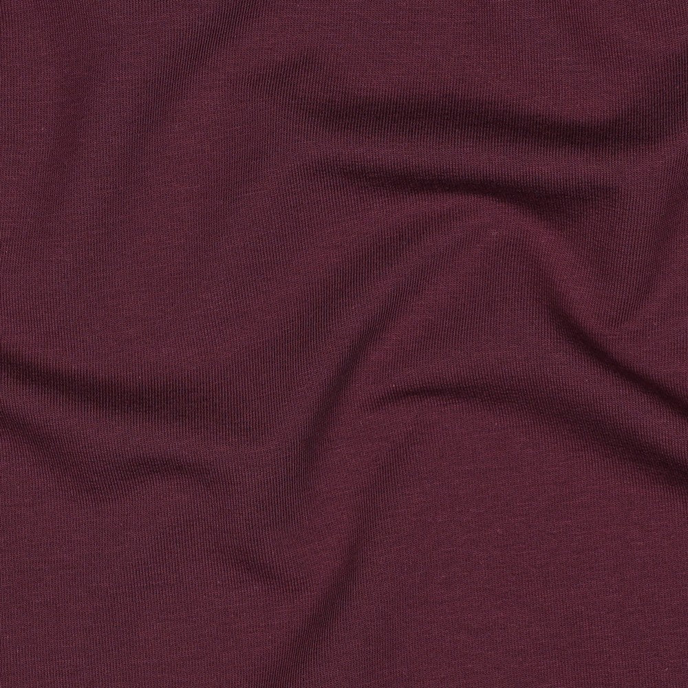 Image de maille bouclette en coton, aubergine, 235 g/m² – disponible chez Šarlotes audumi