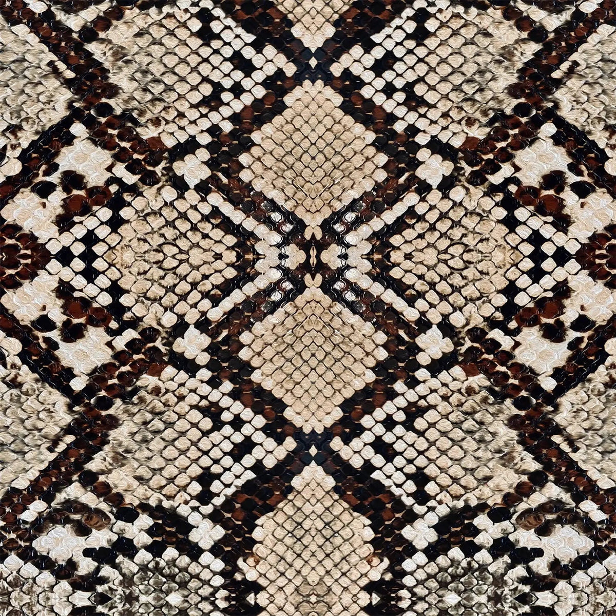 Image of cotton loopback knit, snake skin – available online at Šarlotes audumi