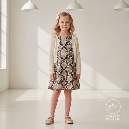Image with cotton loop-knit snake skin – available online at Šarlotes audumi
