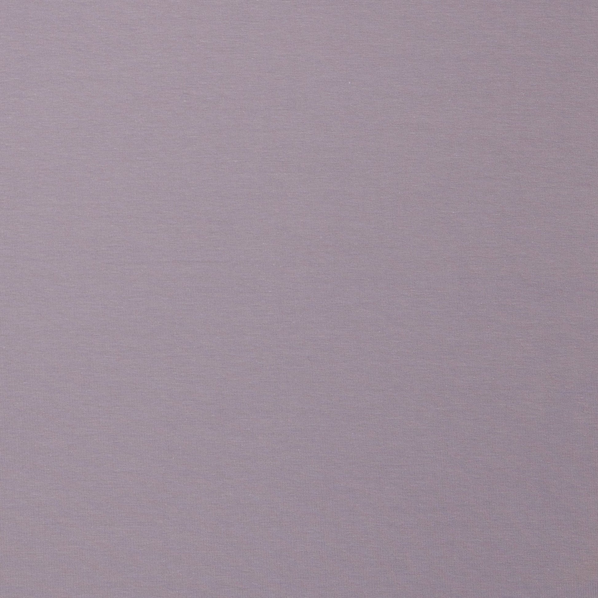 Image with cotton loopback jersey fabric in smoky lilac pink – available online at Šarlotes audumi