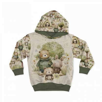 Cotton loop-back knit - animals 260 g/m²