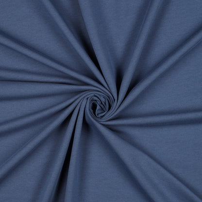 Cotton loopback knit-indigo 235 g/m² (GOTS certified)