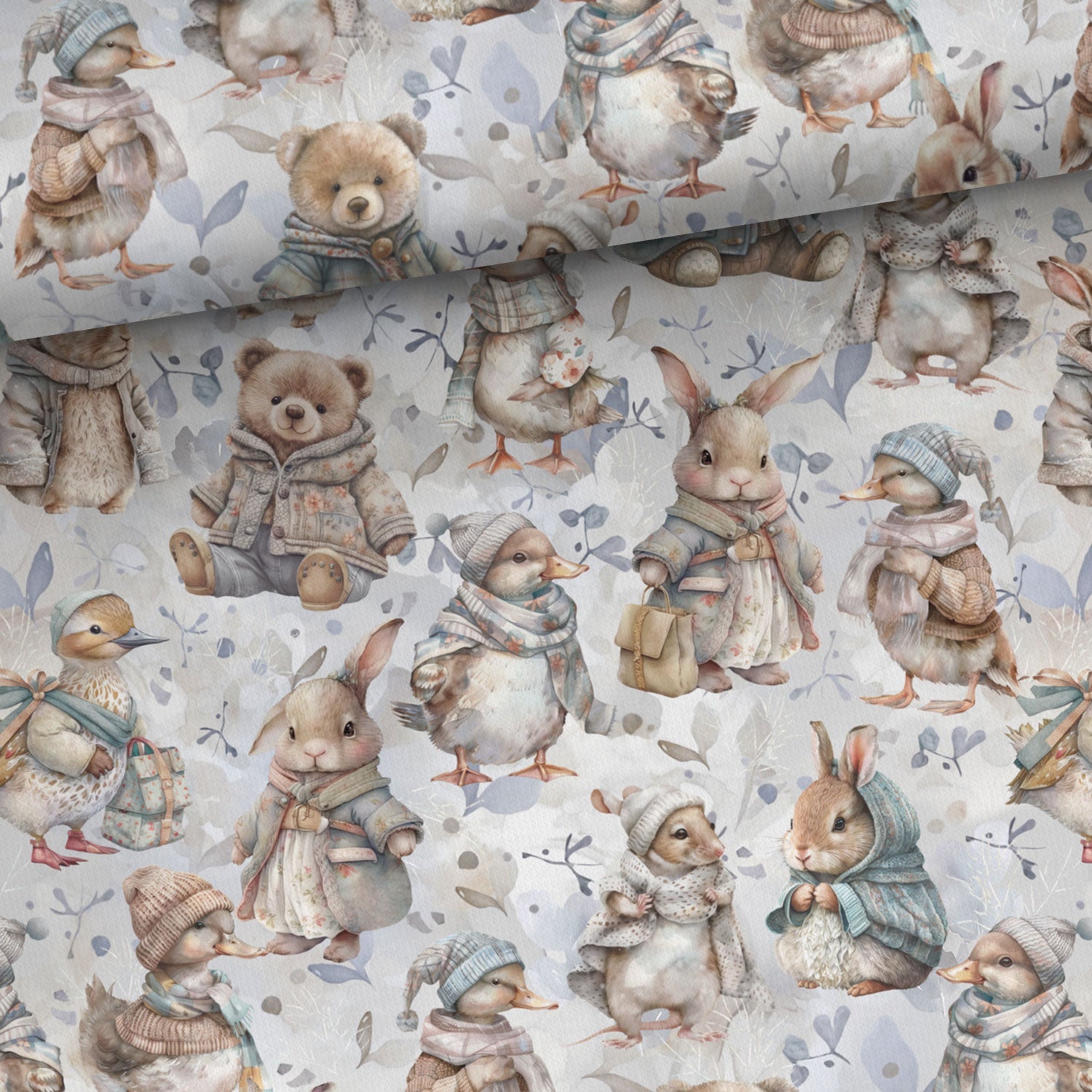 alt
Image with cotton loopback jersey - farm animals in winter 250 g/m² – available at Šarlotes audumi