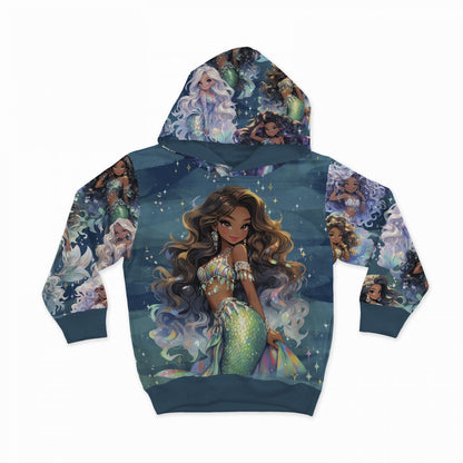 Cotton loopback knit - mermaids 260 g/m²