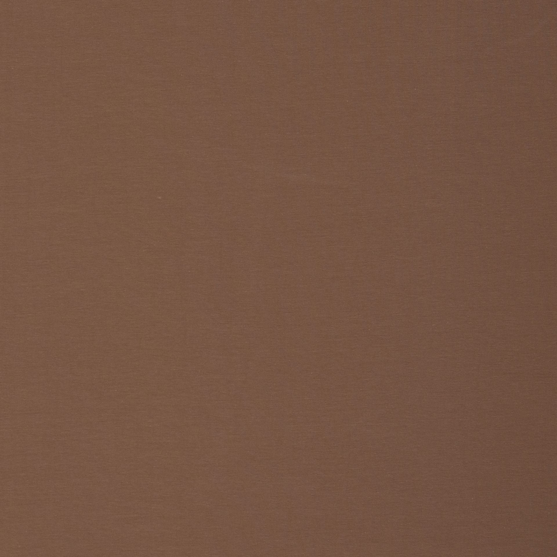 Image de jersey bouclé en coton marron chocolat au lait 230 g/m² – disponible en ligne chez Šarlotes audumi