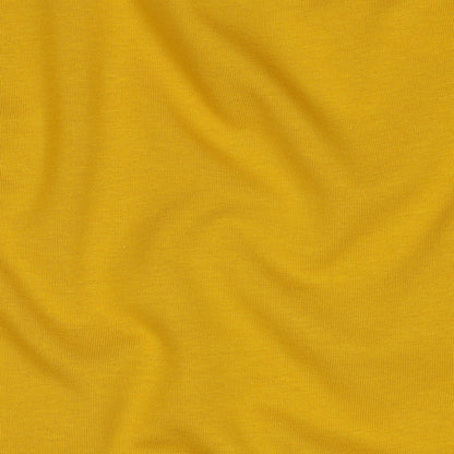 Cotton loopback jersey - mustard 235 g/m² (GOTS certified)
