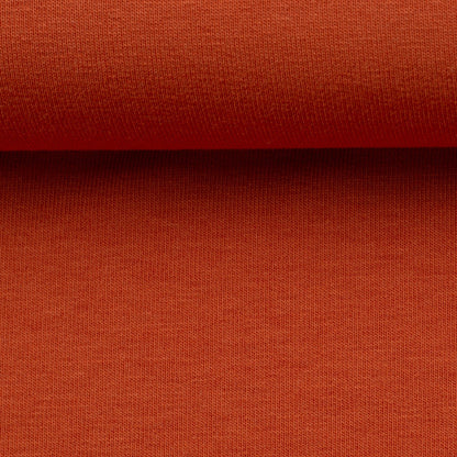 Cotton loopback knit - terracotta 240 g/m²