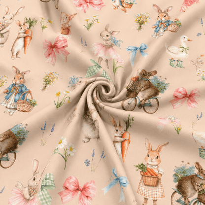 alt
Image of cotton loopback knit - bunnies on a beige background 250 g/m² – available at Šarlotes audumi