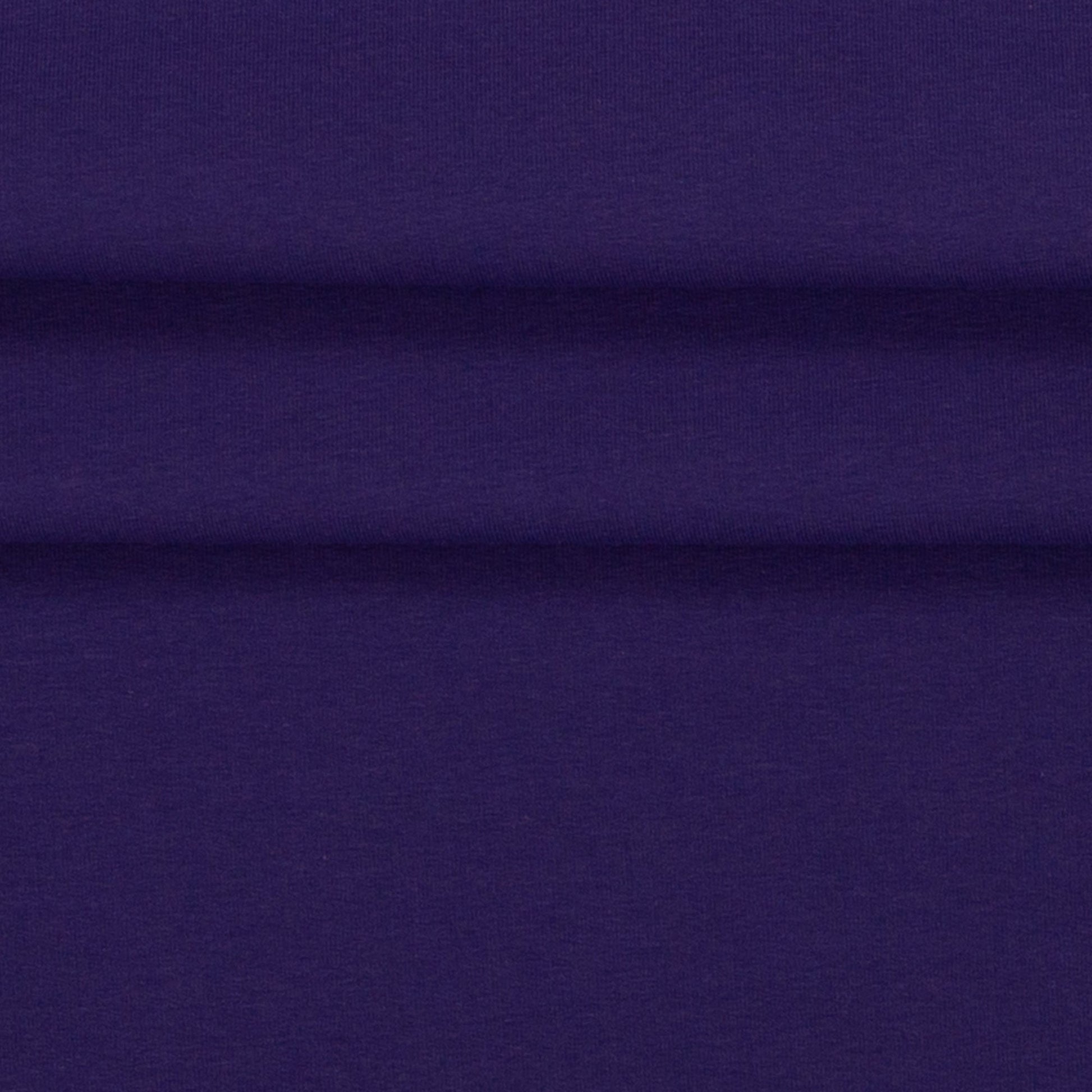 Image de maille molletonnée en coton, violet foncé, 230 g/m² – disponible en ligne chez Šarlotes audumi