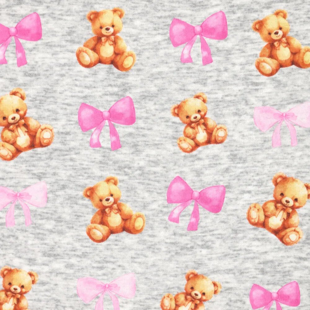 Image of cotton-lined knitwear | Alpen fleece headbands with teddy bears – available online at Šarlotes audumi