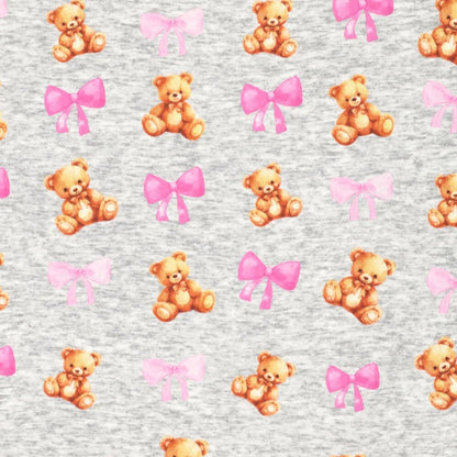 Image of cotton-lined knitwear | Alpen fleece headbands with teddy bears – available online at Šarlotes audumi