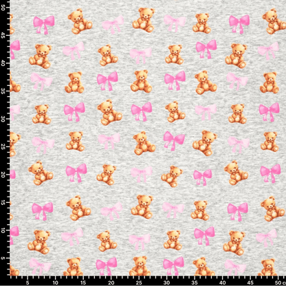 Image of cotton-lined knitwear | Alpen fleece headbands with teddy bears – available online at Šarlotes audumi
