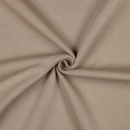 Image of beige cotton insulated knit fabric - 285 g/m² – available at Šarlotes audumi