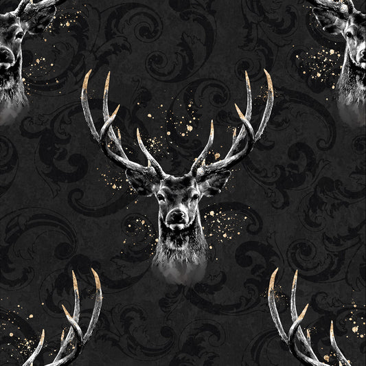 Image de tricot doublé en coton motif cerf – disponible en ligne chez Šarlotes audumi