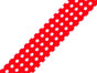 Rouge à pois blancs