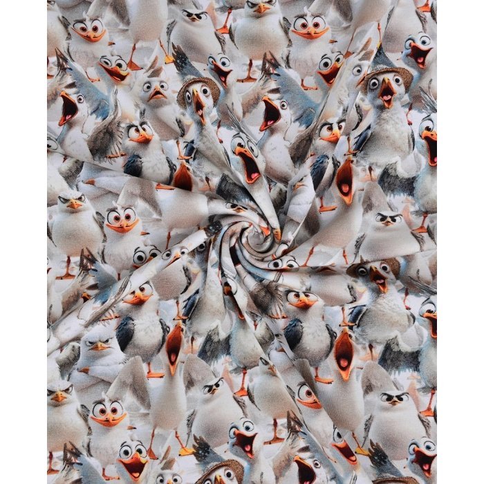 Image avec jersey coton - les mouettes me parlent à nouveau.... 200 g/m² – disponible chez Šarlotes audumi