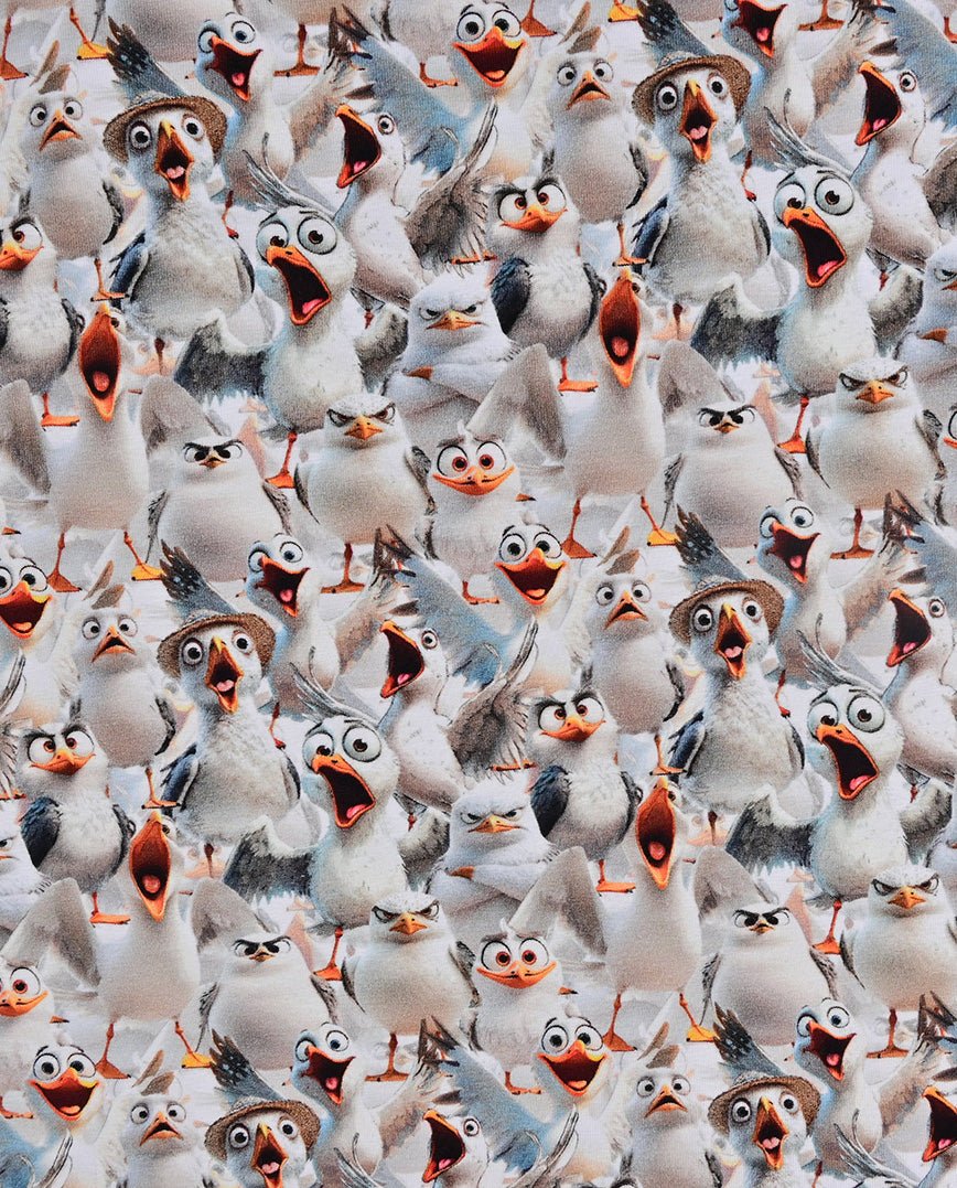 Image de jersey en coton - les mouettes me parlent encore.... 200 g/m² – disponible chez Tissus de Charlotte