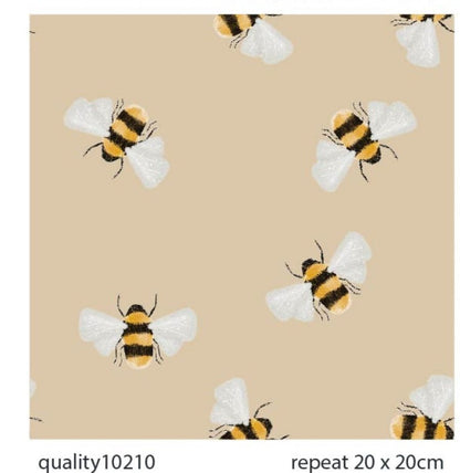 Cotton jersey - bees 200 g/m²