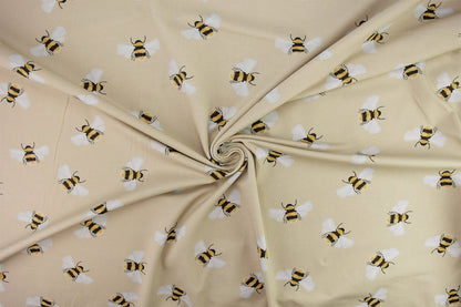 Cotton jersey - little bees 200 g/m²