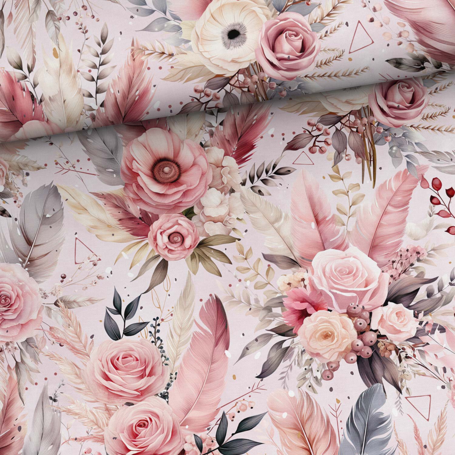 Cotton jersey with print