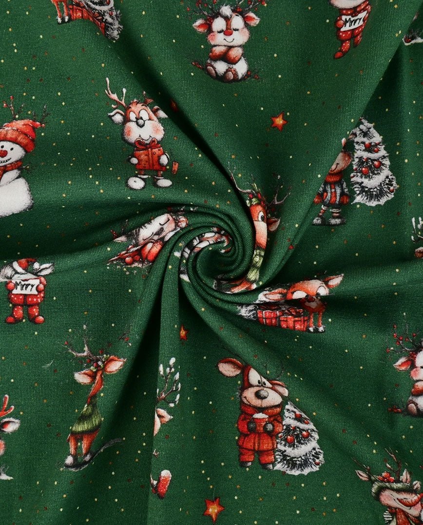 Image avec tricot en coton à cerfs en attendant Noël – disponible en ligne chez Šarlotes audumi