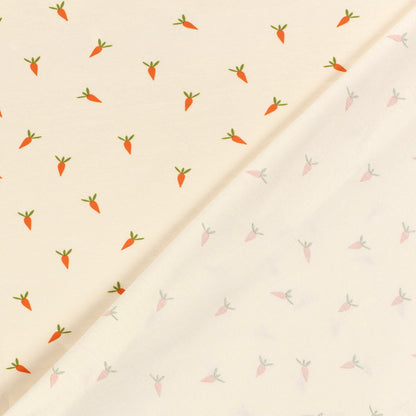 Cotton jersey - carrots 210 g/m²