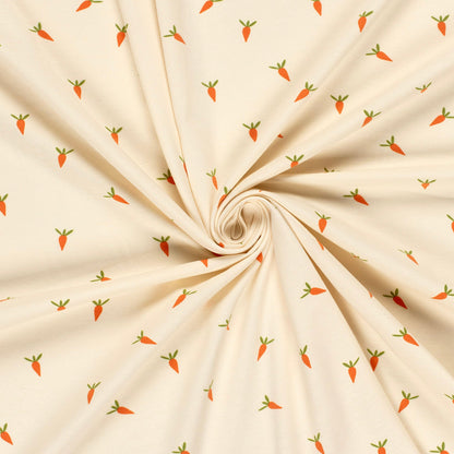 Cotton jersey - carrots 210 g/m²