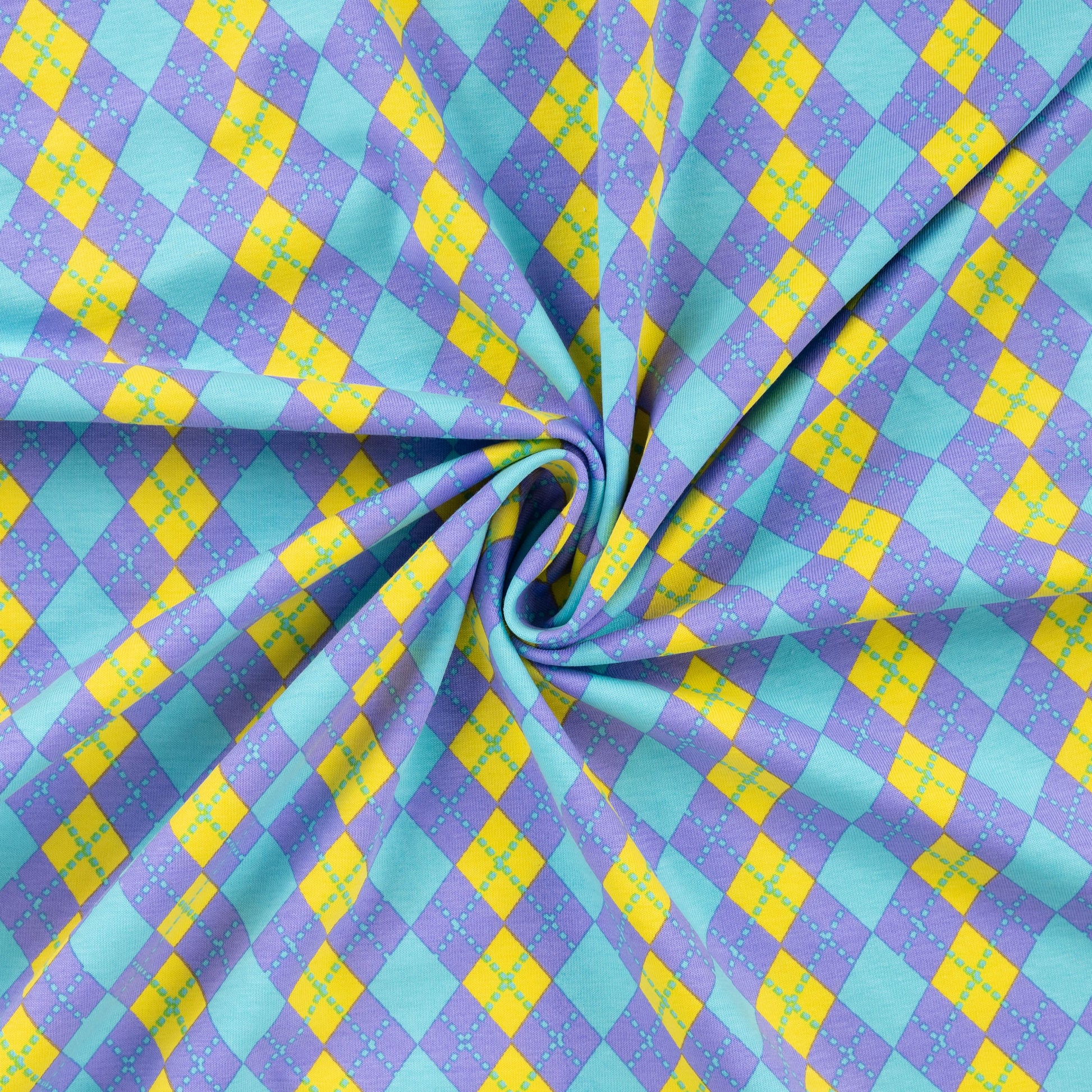 Image avec tricot de coton Burlington à carreaux – disponible en ligne chez Šarlotes audumi