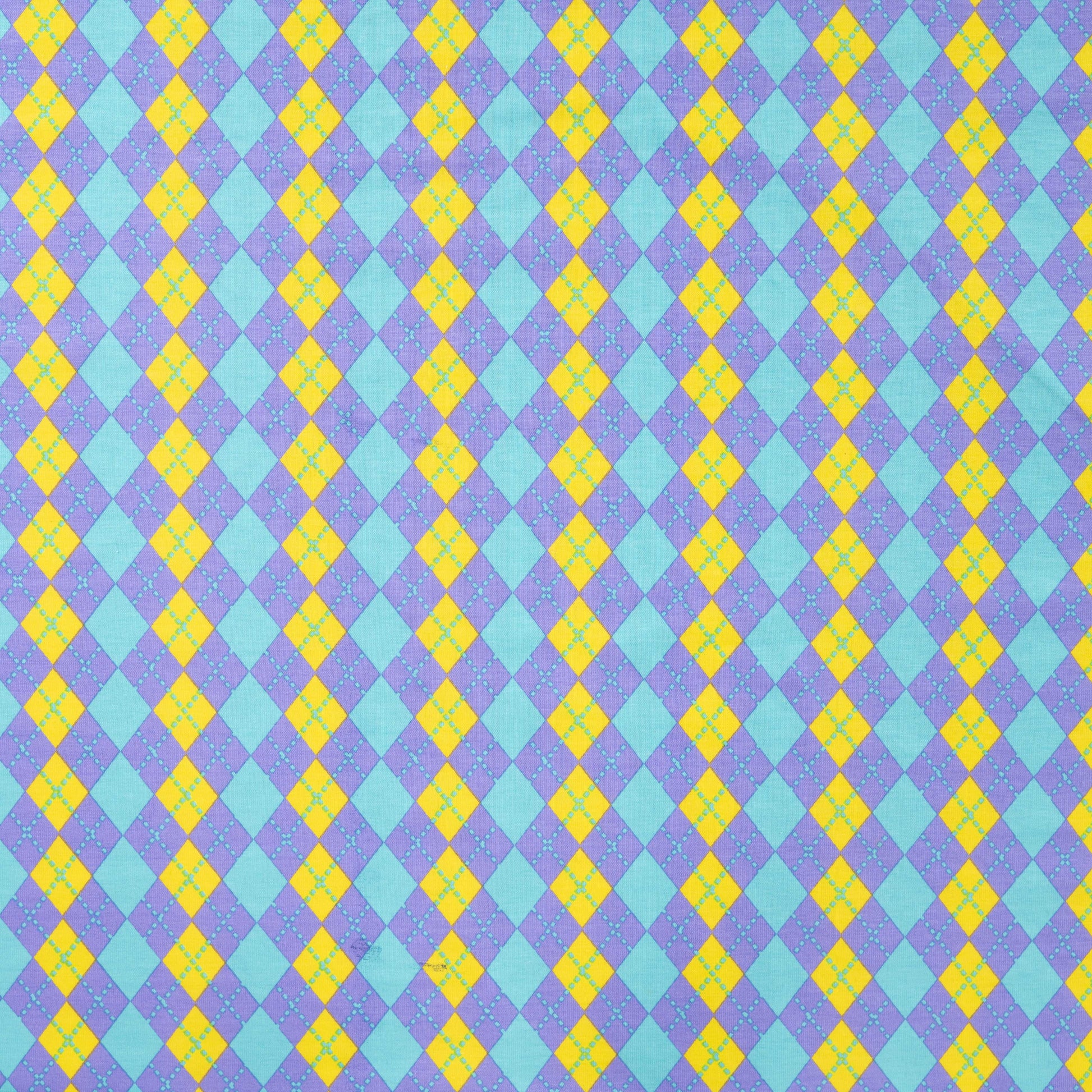 Image avec tricot en coton Burlington à carreaux – disponible en ligne chez Tissus Charlotte