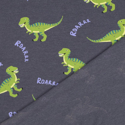 alt
Cotton jersey - dinosaurs on grey melange 200 g/m²