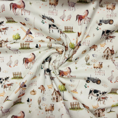 Cotton knit - farmyard 210 g/m²