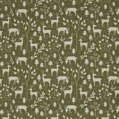 Jersey de coton - motif forêt 230 g/m²