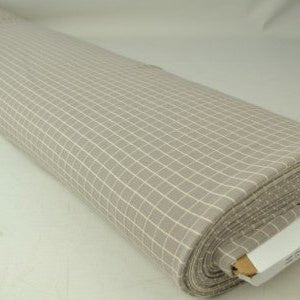 image of cotton knit fabric, gray checkered, 260 g/m² – available from Šarlotes Audumi