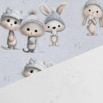 Cotton jersey - mice 200 g/m²