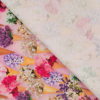 Cotton jersey - blooming ice creams 200 g/m²