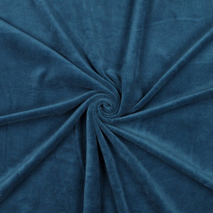 Image of cotton velour - petrol 250 g/m² – available at Šarlotes audumi