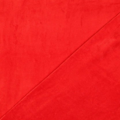 Velours de coton - rouge 250 g/m²