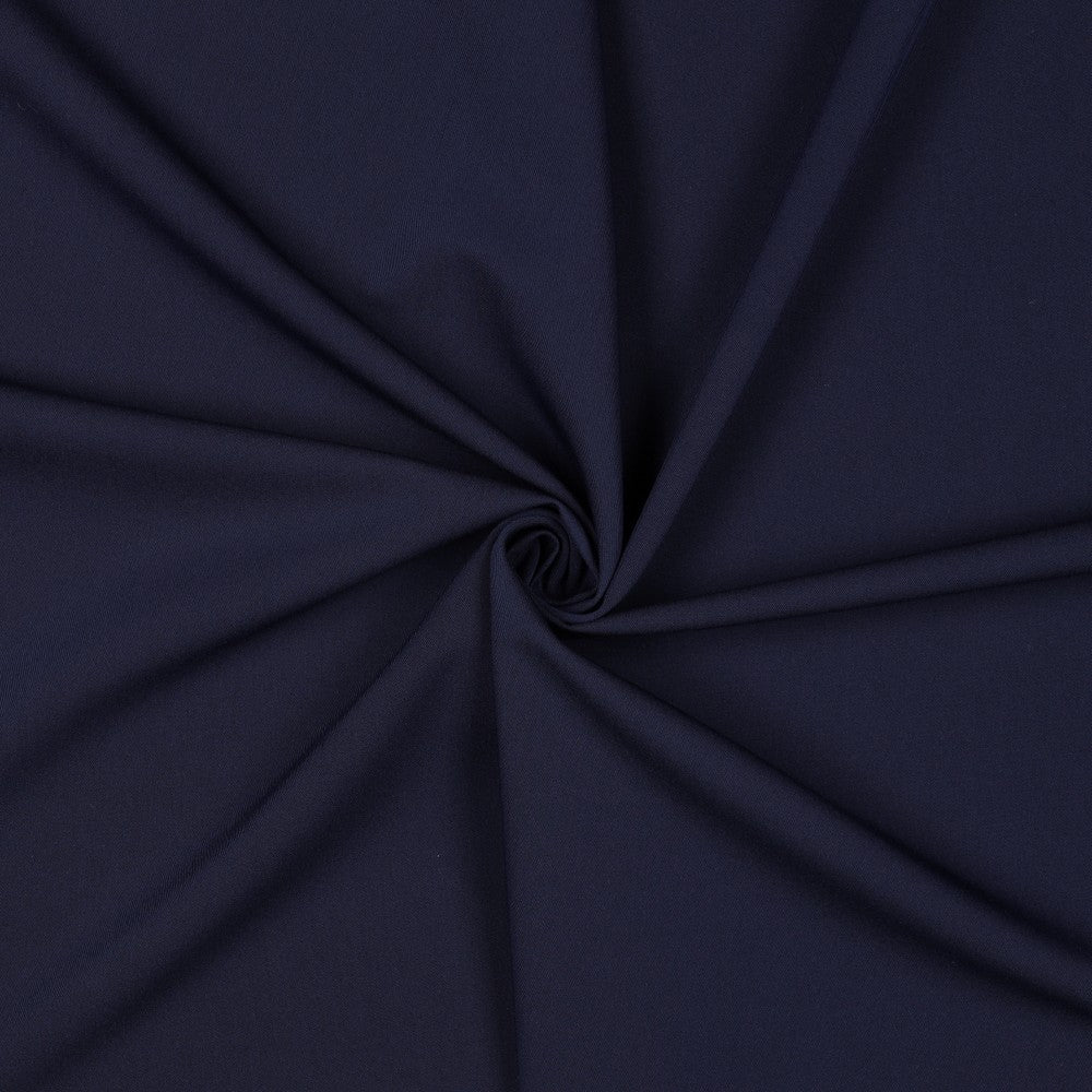 Image of suiting fabric with elastane - dark blue 200 g/m² – available at Šarlotes audumi