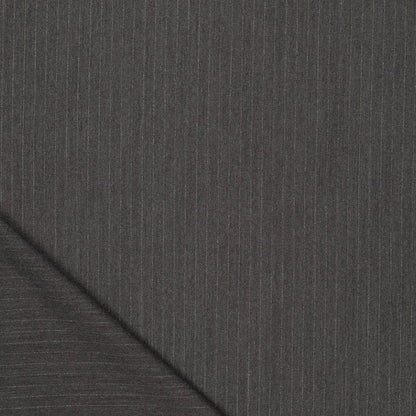 Image of suit fabric with a fine lurex stripe | grey | 195 g/m² | 145 cm – available at Šarlotes audumi