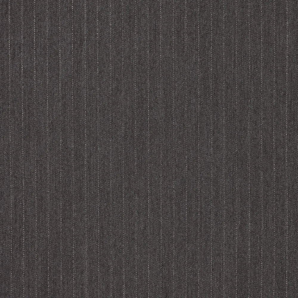 Image of suiting fabric with a fine lurex stripe | grey | 195 g/m² | 145 cm – available at Šarlotes audumi
