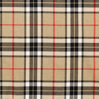suiting fabric - beige checkered 230 g/m²