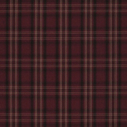 Image d’un tissu de costume à carreaux bordeaux – disponible en ligne chez Šarlotes audumi