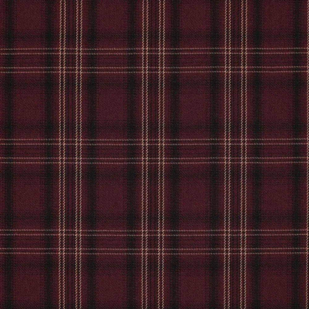 Image avec tissu de costume bordeaux à carreaux – disponible en ligne chez Šarlotes audumi