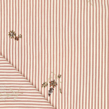 alt
Image of a shirt fabric with elastane - striped with embroidered beads 135 g/m² – available at Charlote's Fabrics
