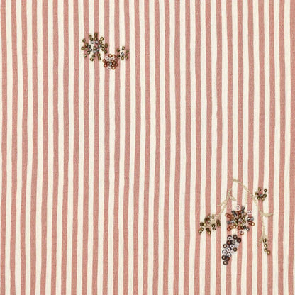 alt
Image of a fabric shirt with elastane - striped with embroidered beads 135 g/m² – available at Šarlotes audumi