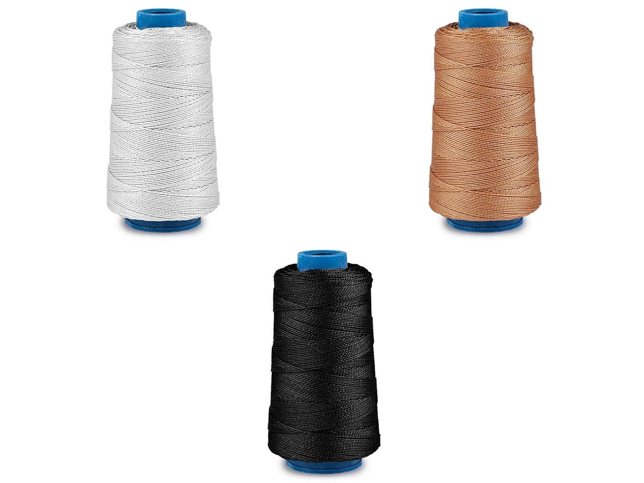 Image avec fil de cordonnier Ø0,8 mm (340 m) – très résistant pour la couture et les réparations – disponible chez Šarlotes audumi