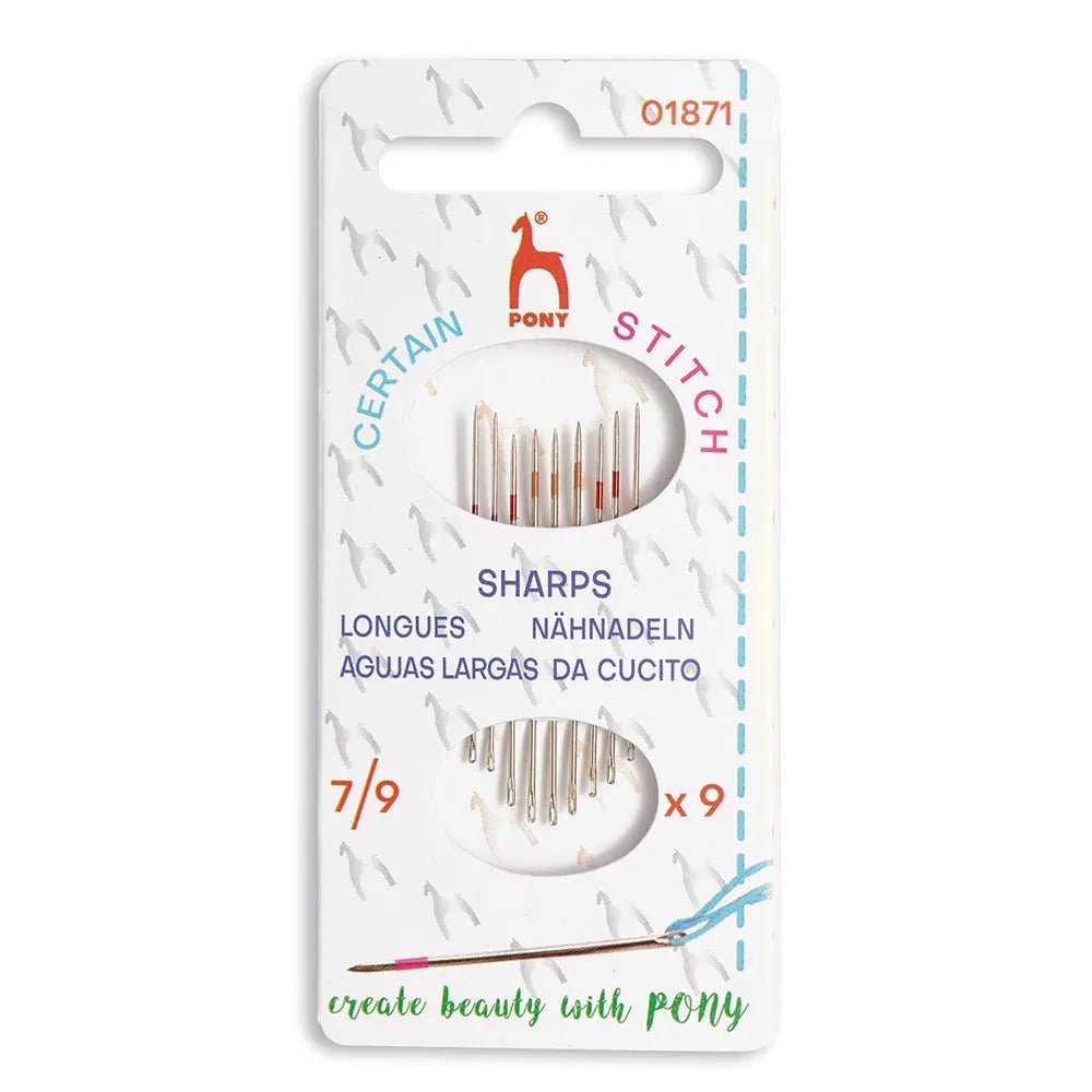 alt
Image of short darning needles No. 6–7–8 (9 pcs.) Pony – available at Šarlotes audumi