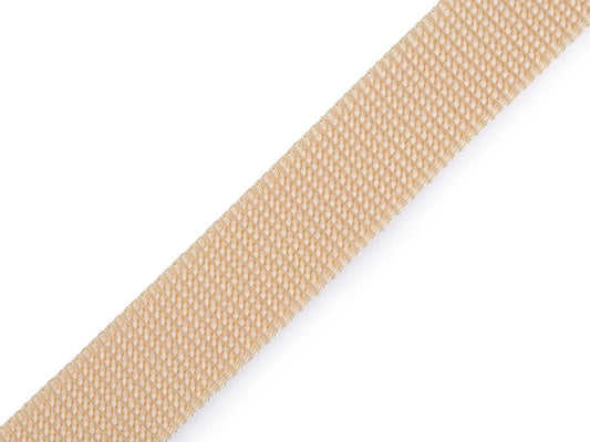 Image of Lenta bags, 25 mm straps - beige – available at Šarlotes audumi