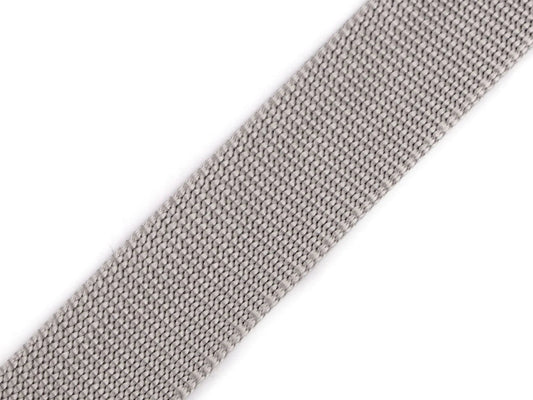 Image with Lenta bags, straps 38 mm - gray – available at Charlotte fabrics