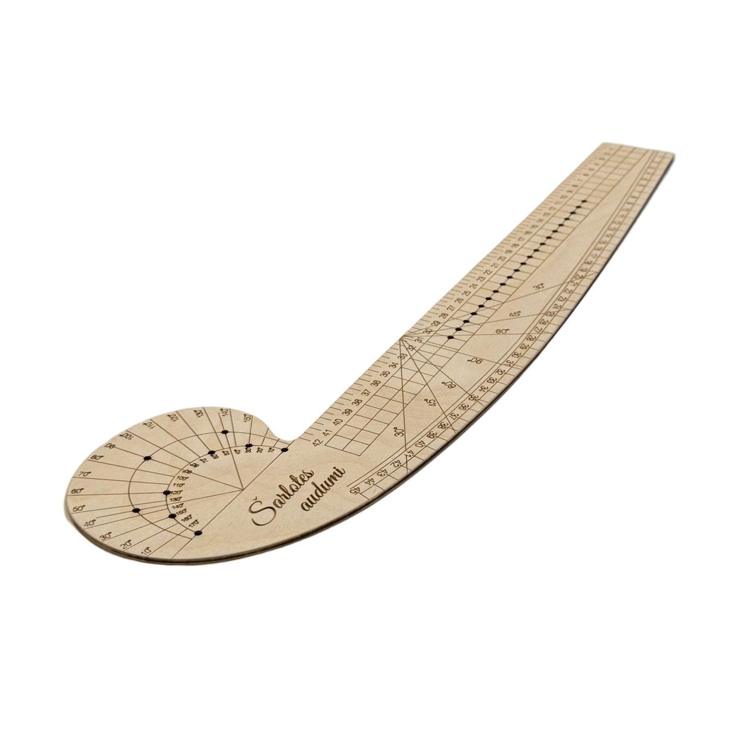 Image with large pattern, ruler – available at Charlotte Fabrics